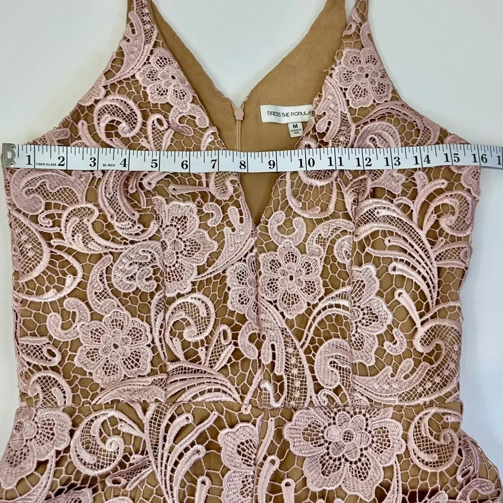 Dress the Population Blush Lace Jumpsuit - Picture 4 of 8